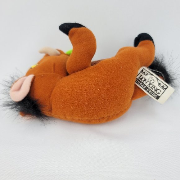 1998 Lion King Simba's Pride Pumba Warthog Stuffed Bean Plush & Zira McD Toy - Picture 5 of 11